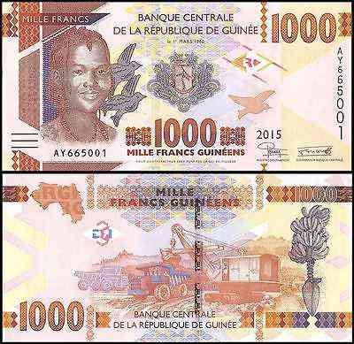 Гвінея / Guinea 1000 Francs 2015 (2016) Pick NEW UNC Полтава
