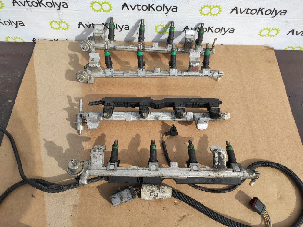 Паливна рейка (рампа форсунок) Ford Fusion 1.4 1.6 бензин 2002-2012 (2N1U-9H487-AB) Ковель - изображение 1