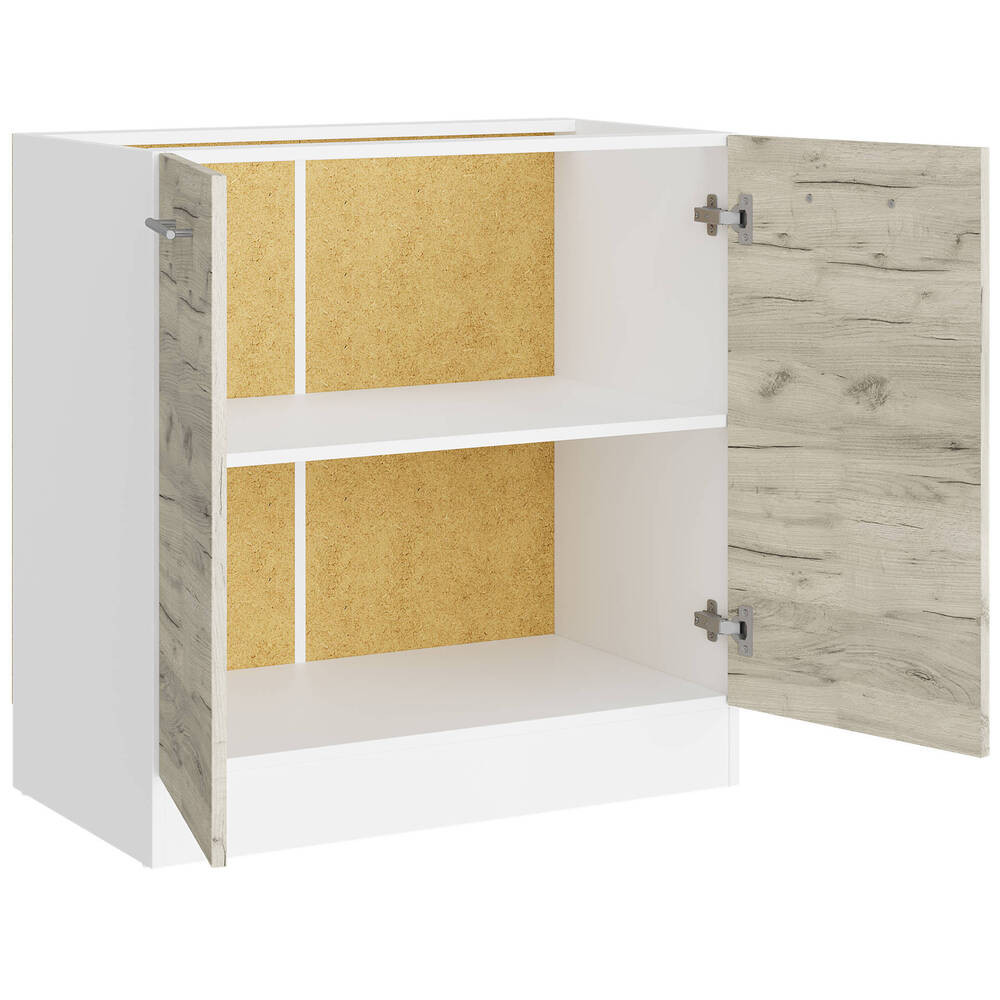 Кухонный модуль нижний Эверест Эко 800 дуб крафт белый/белый (без столешницы) 80х46х82 см (DTM-071024) Львов - изображение 2