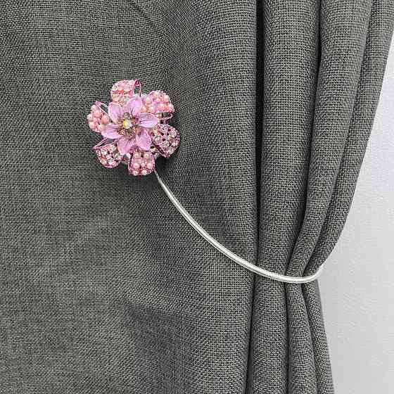 Магніти для штор та гардин "Flowers" набір 2 шт Бузковий (81-204) Київ