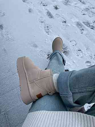 Hengji Угги жіночі HENGJI T38-3 бежеві (зима, замша натуральна) (5739) 38 Коломия