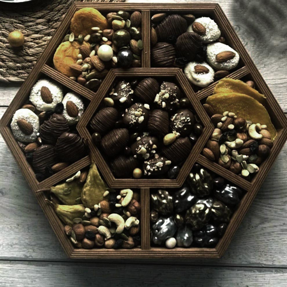 Менажниця дерев'яна "Калідо" сепія Миколаїв - фото 1