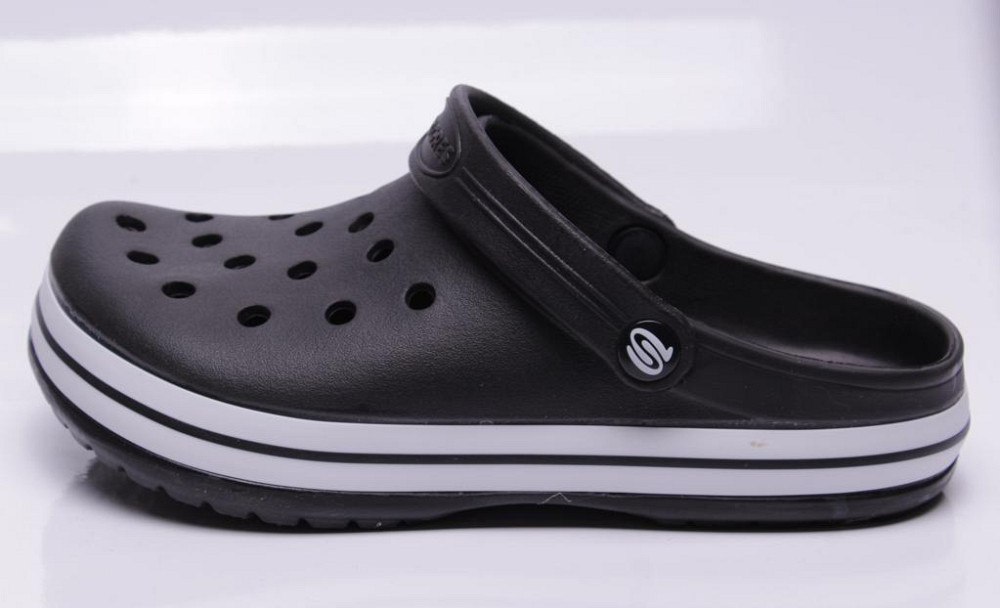 Крокси чорні сабо з великими дірками "Like Crocs" підліток. Одеса - фото 2