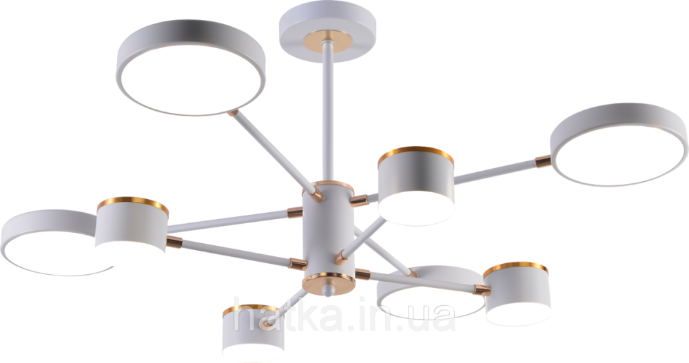 Люстра світлодіодна акрилова Sirius B X13288/8 WT+FGD Київ - фото 3