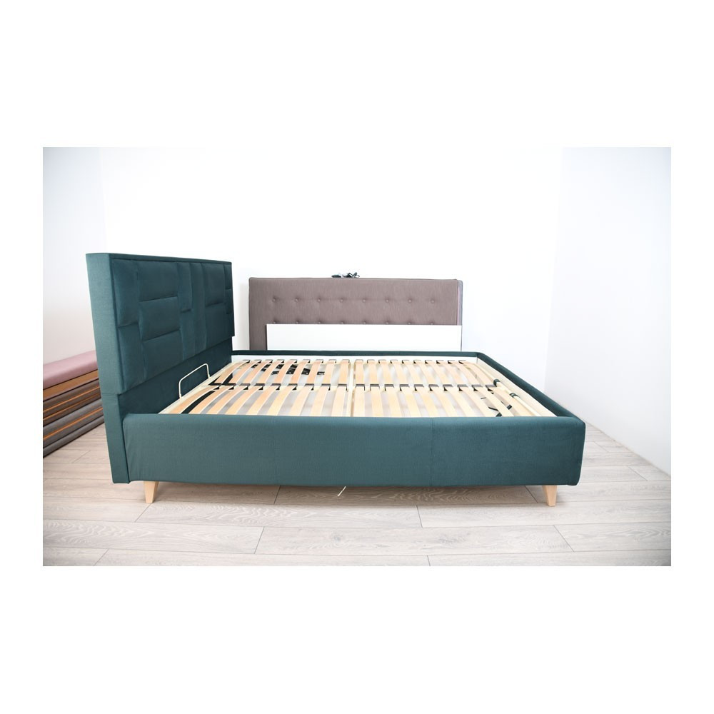 Кровать TaurusDesign Emilia Standart на ножках 140x190 темно-синий Киев - изображение 5