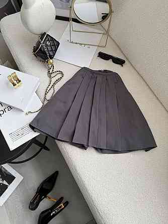 Женская базовая короткая юбка-шорты турецкая костюмка Серый, 44/46 Одесса