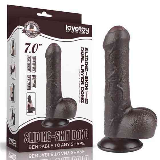 Фаллоимитатор - Sliding-Skin Dual Layer Dong 7