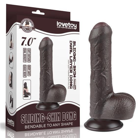 Фаллоимитатор - Sliding-Skin Dual Layer Dong 7