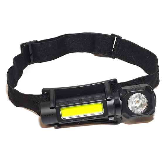 Ліхтар акумуляторний налобний WJ-988 3W+COB3W Харків