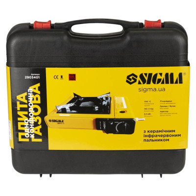 Портативна газова плитка Sigma Ceramic (2903401) Вінниця - фото 7