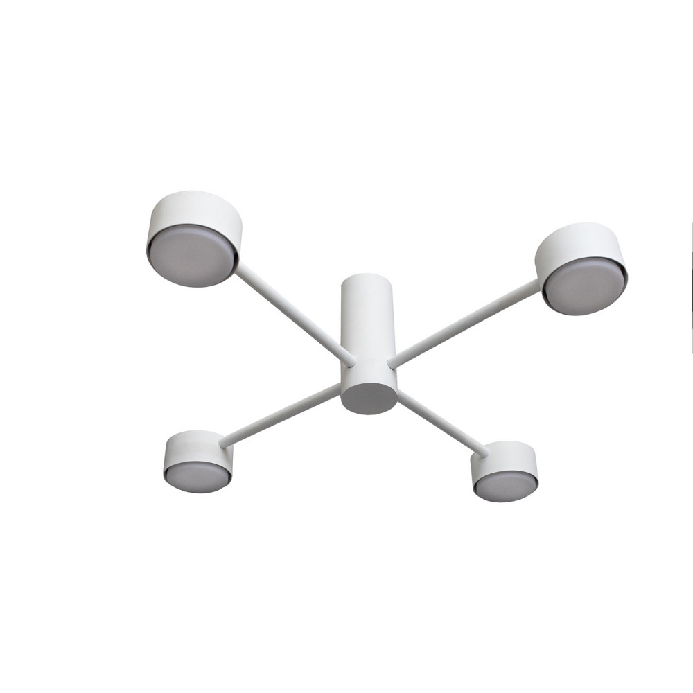 Люстра потолочная MSK Electric Copter на четыре круглых плафона под лампы GX53 белая NL 8041-4 WH Одесса - изображение 2