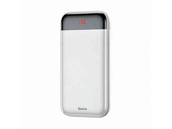 Зовнішній акумулятор Baseus Mini Cu Digital Display Power Bank 20000mAh  White Київ