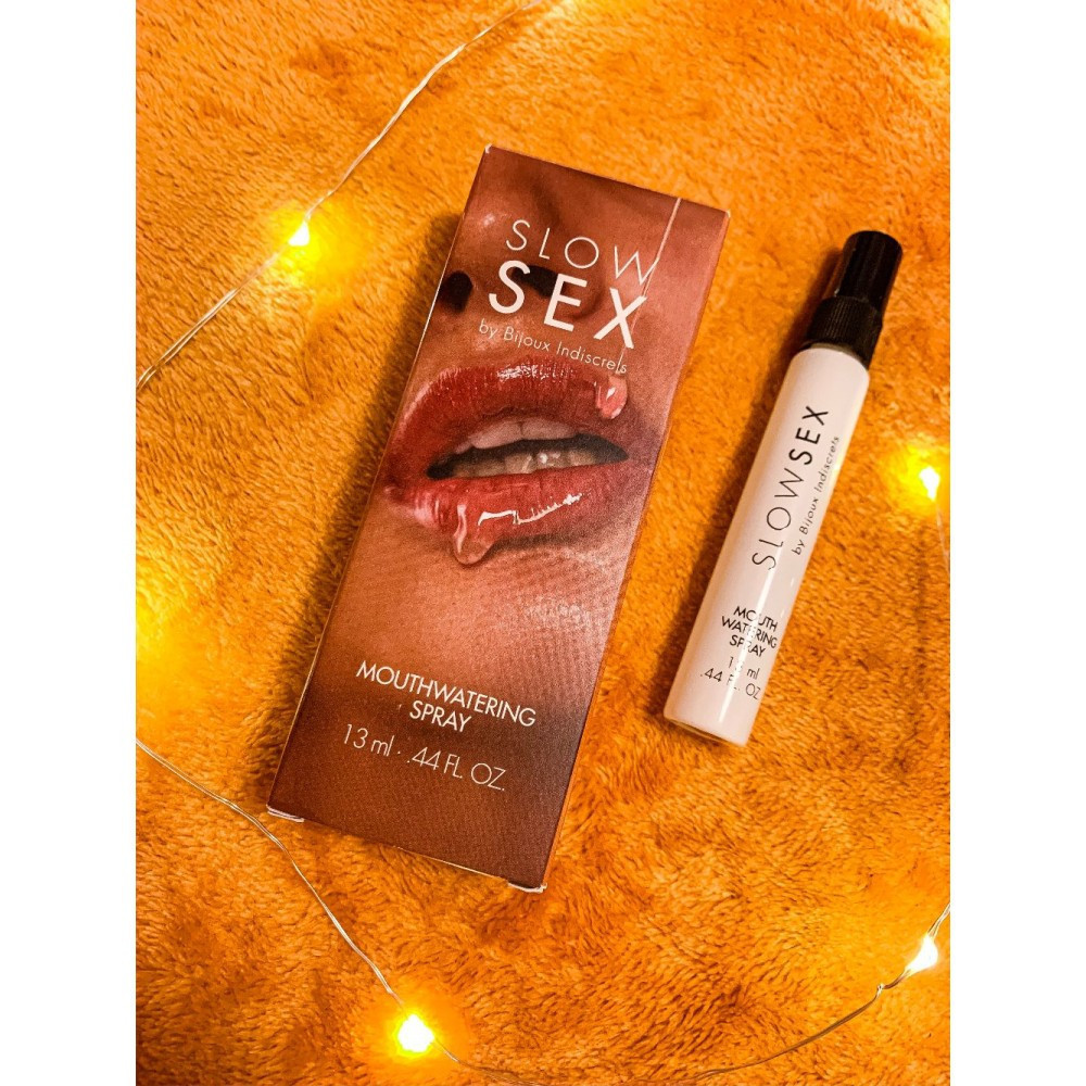 Спрей для посилення слиновиділення Slow Sex by Bijoux Indiscrets MOUTHWATERING SPRAY водній основі Sex Aura Київ - фото 2