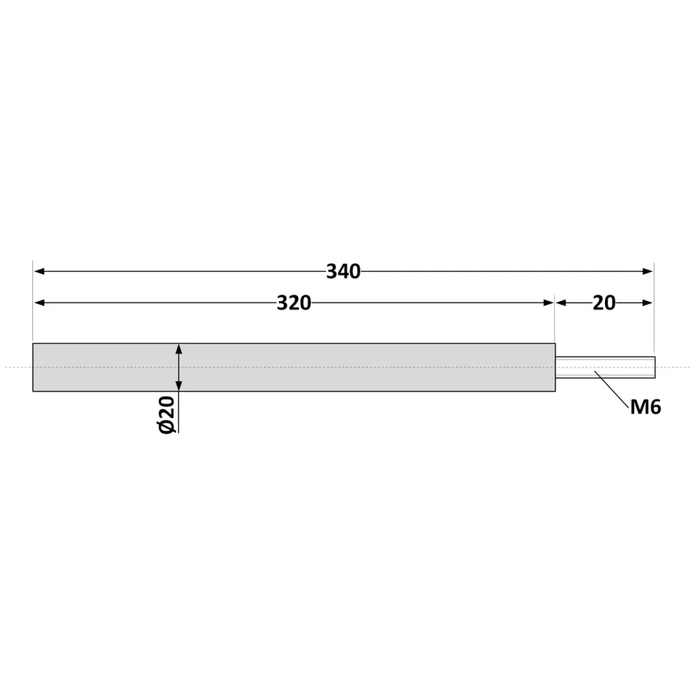 Анод Thermo Alliance CWH d 22  мм / 26 мм, L=320 мм (1708230784) Киев - изображение 4