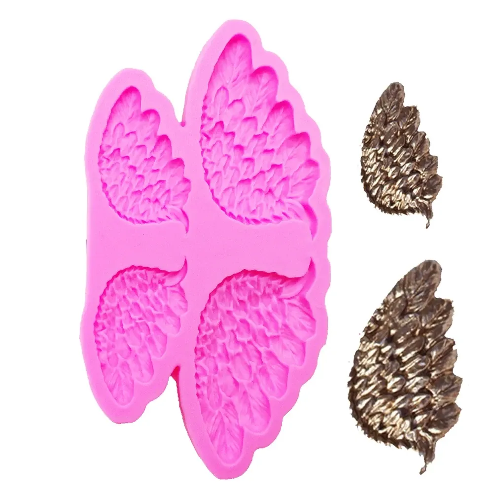 Молд силиконовый Крылья Ангела 103 на 76 мм розовый Киев - изображение 9