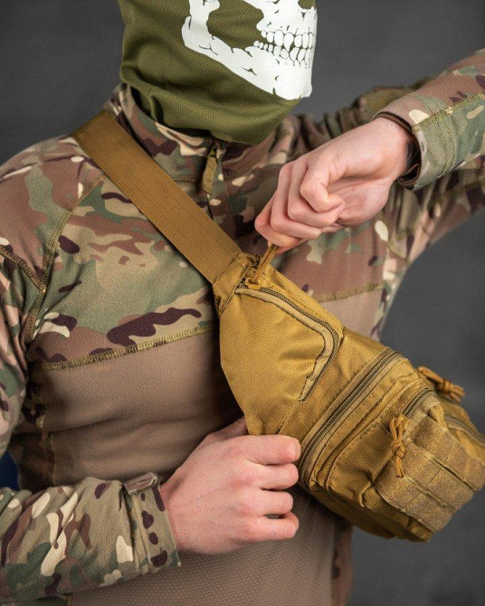 Тактична сумка на пояс MILITARY RANGERS кайот ВТ7592 Одеса - фото 4