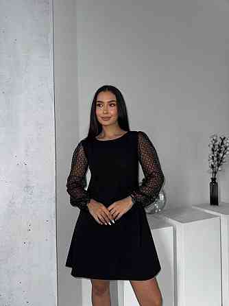 Жіноче романтичне вечірнє плаття, креп дайвінг, сітка флок із блискітками 54/56 Одеса