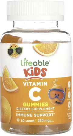 Витамин С для детей Lifeable Vitamin C Kids 60 жев таб цитрус Киев