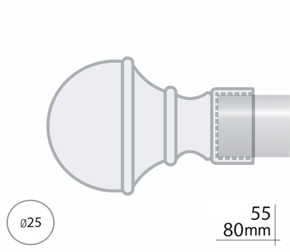 Закінчення для карнизу Orvit БОСТОН 25 мм ЗОЛОТО Львов - изображение 2