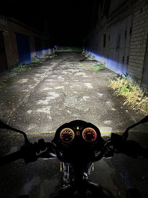 Протитуманні фари універсальні ПТФ бі-лед квадратні додаткові фари туманки Bi-LED Fog Lights линза Харків - фото 5