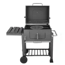 Гриль Wózek do grilla - Grill na węgiel drzewny - BBQ - Wędzarnia XXL - Grill na węgiel drzewny - Z kółkami, uchwytem ze stali Київ