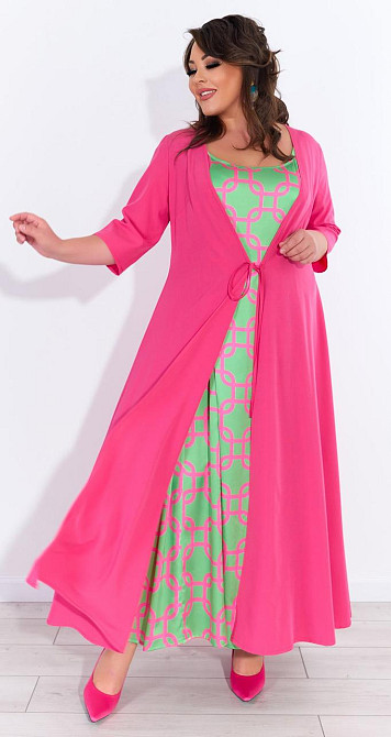 Шовкове плаття та кардиган Київ - фото 1