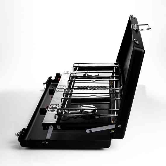 Газова плита портативна туристична з п'єзопідпалом HP-DS3-7 чорна газова плита настільна Коломыя