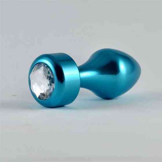 Анальна пробка - Heavy Metal Anal Plug Rosebud Aluminium Blue Sex Aura Київ