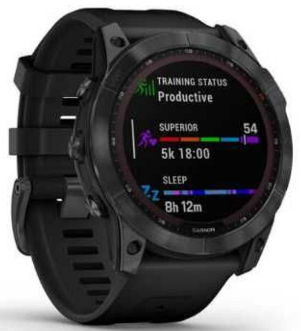 СМАРТ - Часы: Garmin Fenix 7X Solar , Slate grey with black band. Харків - фото 4