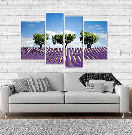 Модульная картина Лаванда Дерево Art-33_4 Киев
