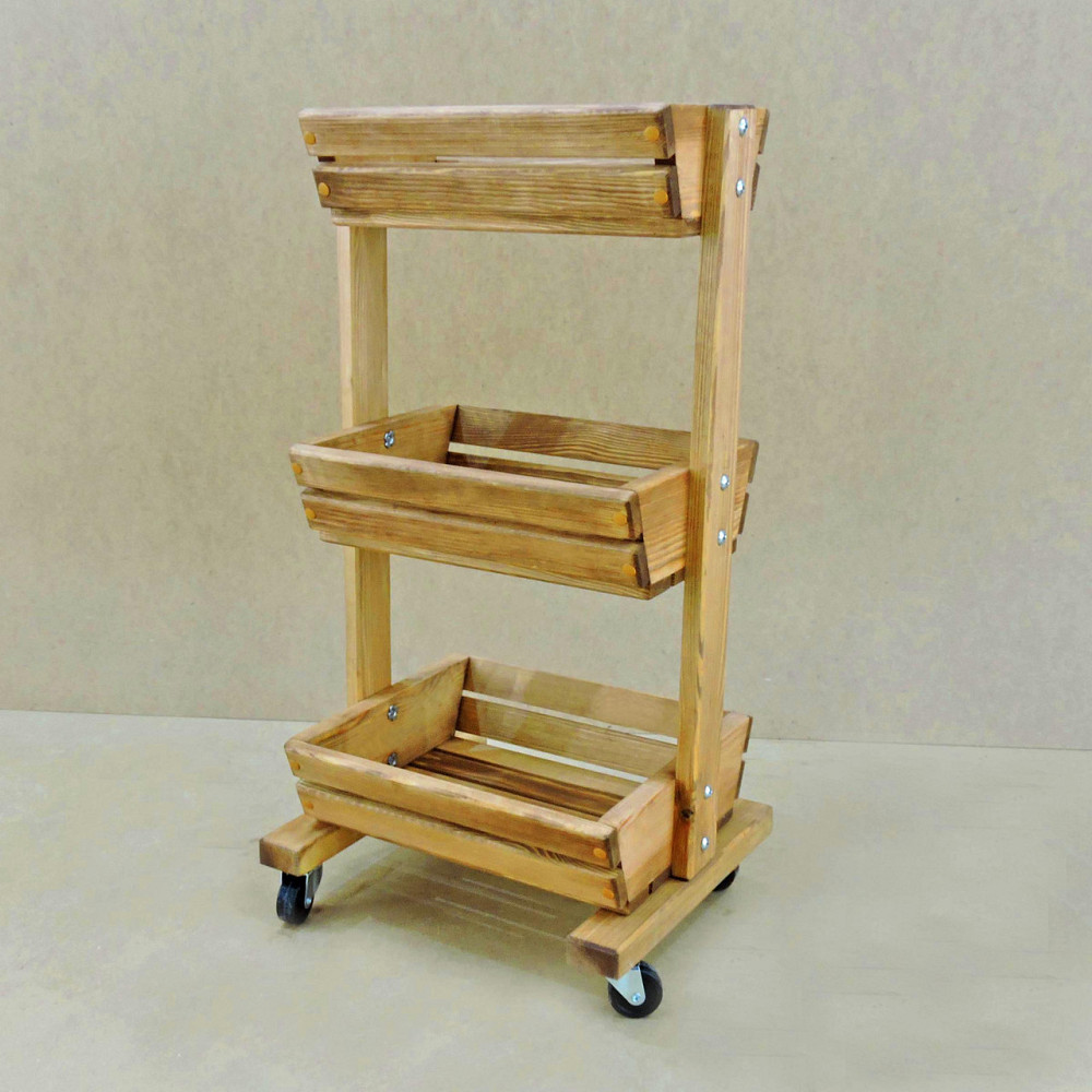 Лоток для овочів і фруктів "Окра" на коліщатках мускат Миколаїв - фото 1