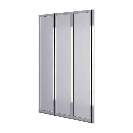 Шторка на ванну трехэлементная Style 1000х1500мм (right) chrome, стекло 4мм grape Киев
