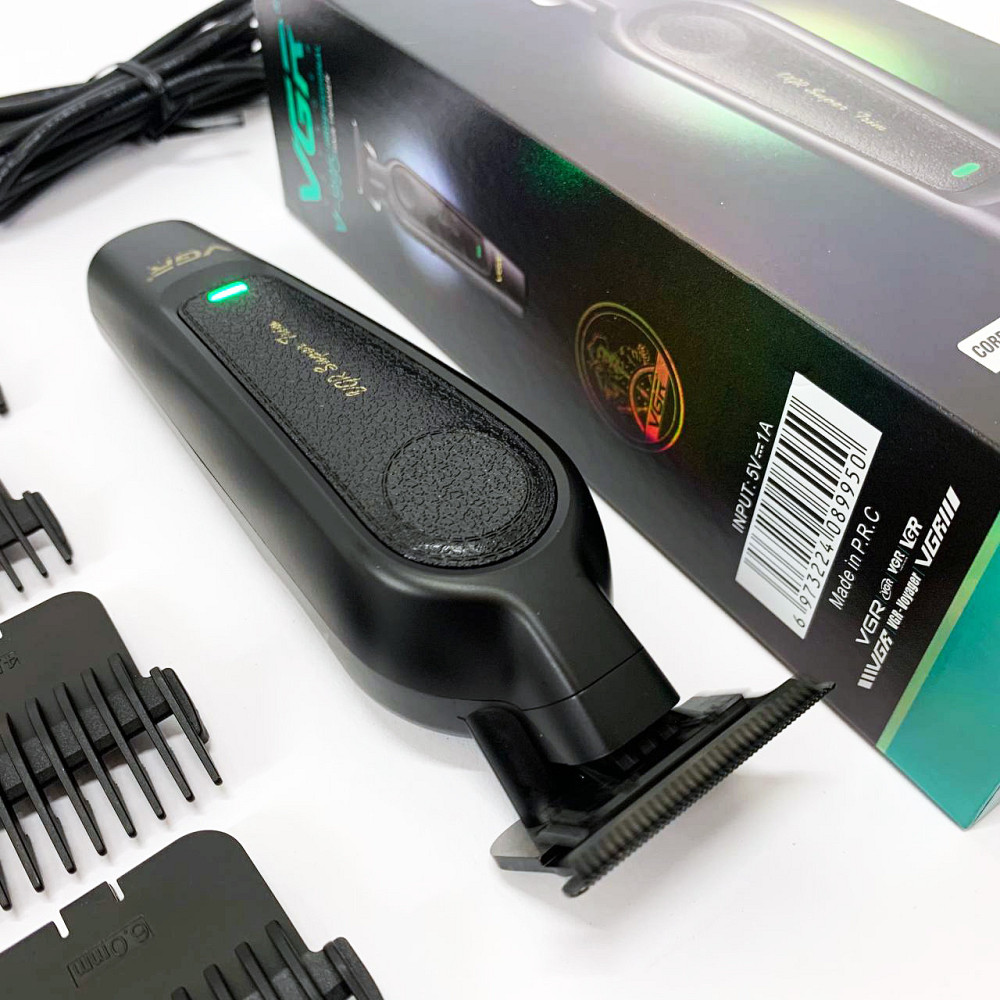 Акумуляторний універсальний тример для стрижки VGR V-995, Машинка волосся міцна, Бритва для бороди UT-95 Київ - фото 8