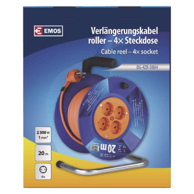 Сетевой удлинитель EMOS катушка 4 роз., 20 м (P09220) Винница - изображение 5