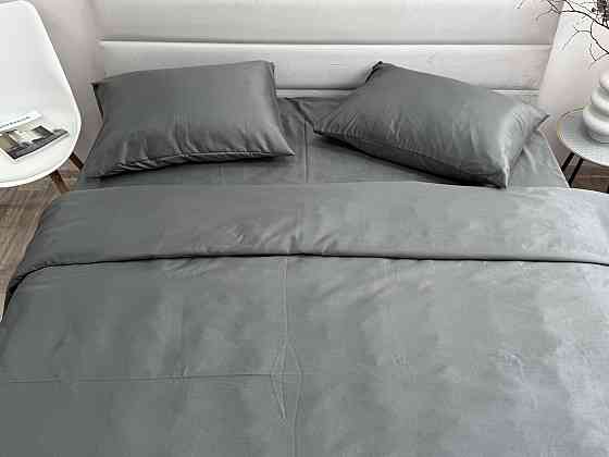 Комплект наволочок Ecotton 50х70 см із полісатину 2 шт сірого кольору Коломия