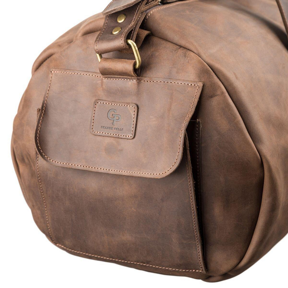 Сумка дорожня Grande Pelle 11045 Коричнева Київ - фото 7