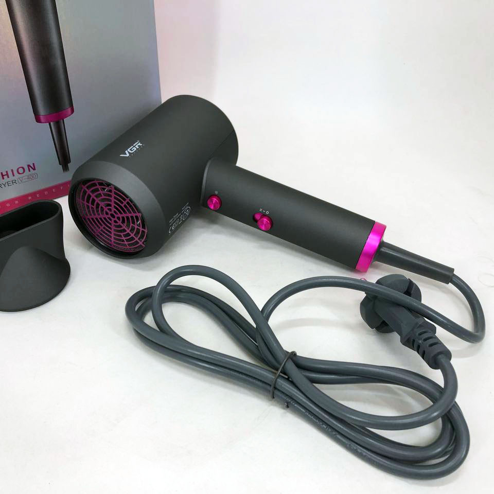 Мощный электрический фен для сушки волос, Фен с ионизацией для укладки укладки средних волос JN-64 Львов - изображение 18