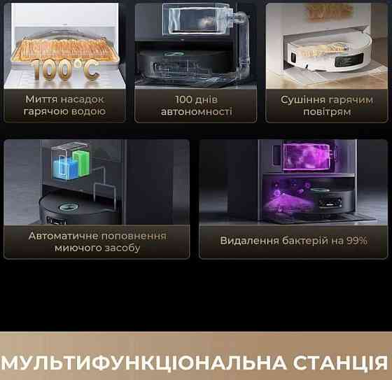 Робот-пилосос миючий Dreame Aqua 10 Ultra Track Complete White. Харків