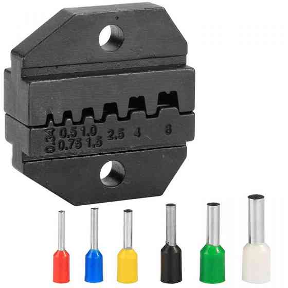 Крімпер храповичний для обжима ізольованих накінечників 5 одиниць в пастиковому кесі Одеса