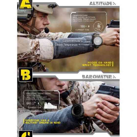 Мужские наручные часы North Edge Apache 5BAR Черный Киев