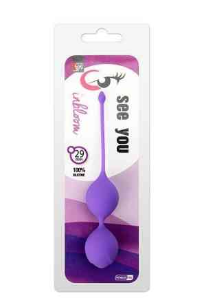 Вагинальные шарики SEE YOU IN BLOOM DUO BALLS 29MM PURPLE Sex Aura Киев