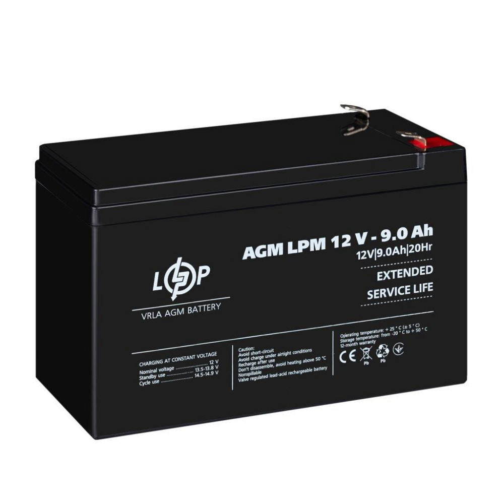 Акумулятор AGM LPM 12V - 9 Ah Київ - фото 4