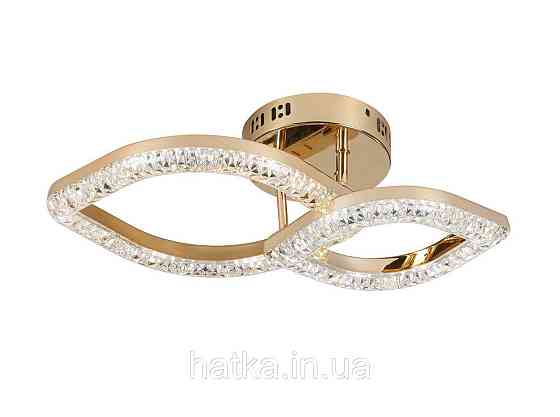 Люстра светодиодная акриловая Sirius 2721/1+1 GD 24W*2 Киев