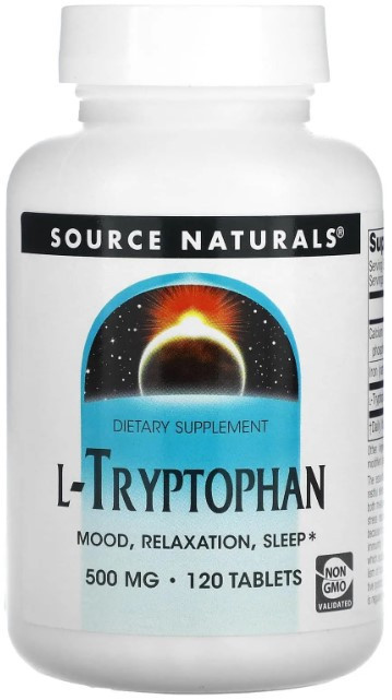 Триптофан Source Naturals L-Tryptophan 500 мг 120 таблеток Київ - фото 1