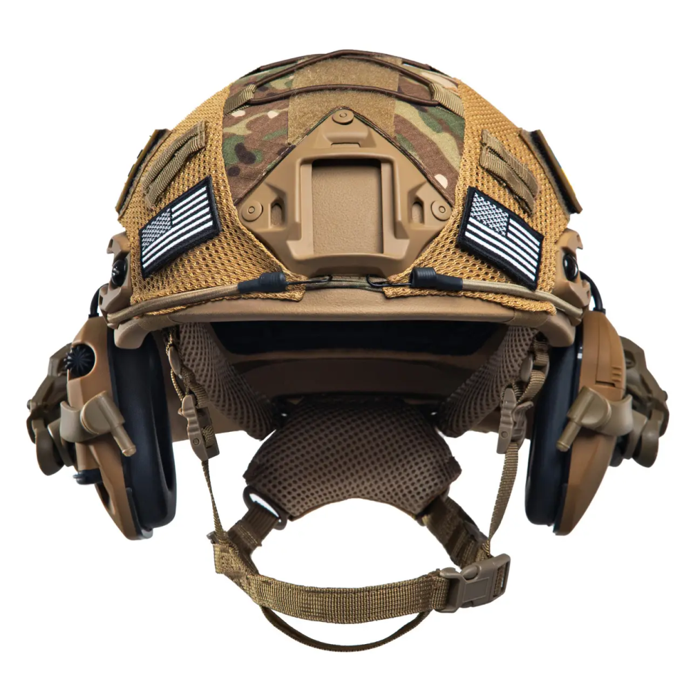 Комплект шлем Fast Team Wendy NIJ IIIA + наушники Walkers Razor + крепление Чебурашки + кавер (Мультикам) M Винница - изображение 3