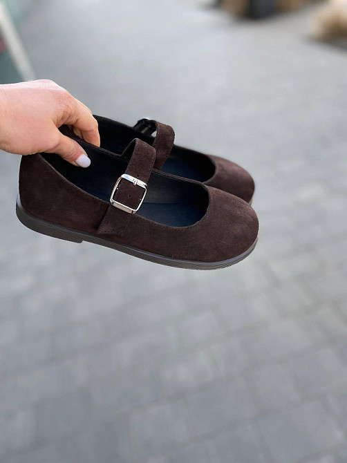 Лоферы женские MOD GAR шоколадные натуральная замша демисезонные размер 36-40 (9764) Коломыя - изображение 8