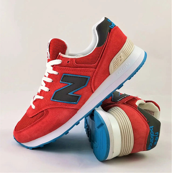 Чоловічі Кросівки New Balance 574 Червоні Нью Балансі (розміри: 41,42,43,45) Відео Огляд Дніпро - фото 10