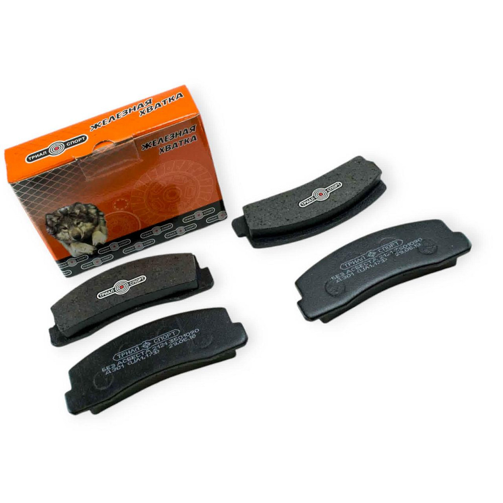 Колодки 2121-21214, 2123 передні (к-кт 4 шт) гальмівні Мукачево - фото 1