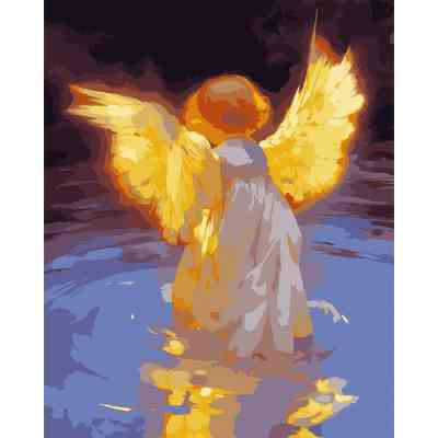 Картина по номерам Santi Сяючий янгол, 40*50 см, LED підсвітка (955081) Вінниця