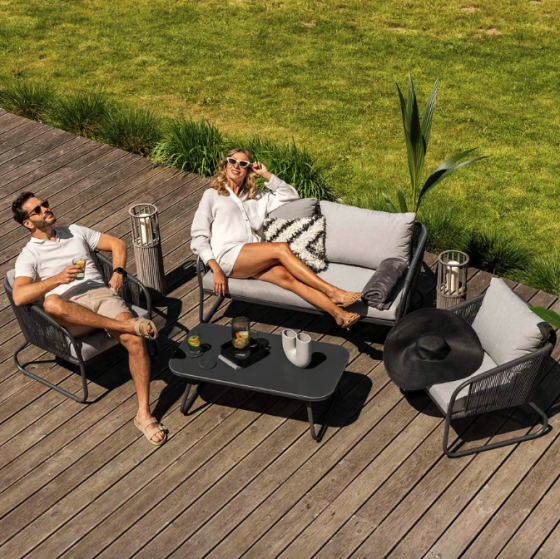 Комплект садових меблів Di Volio Paso сірий Киев